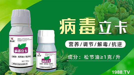 破解植物病毒防治難題！快速恢復(fù)生機(jī)！這個(gè)藥打上就管用！