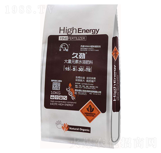 大量元素水溶肥料15-5-30+TE-久勁-綠土地