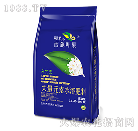 高磷型大量元素水溶肥料15-40-10+TE-葉果生物