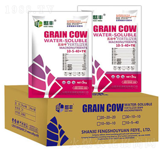 含氨基酸水溶肥10-5-40+TE-豐收源