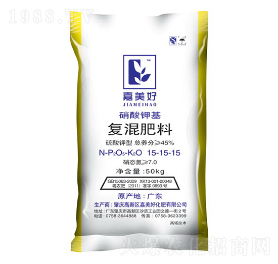 硝酸鉀基復(fù)混肥料15-15-15-嘉美好