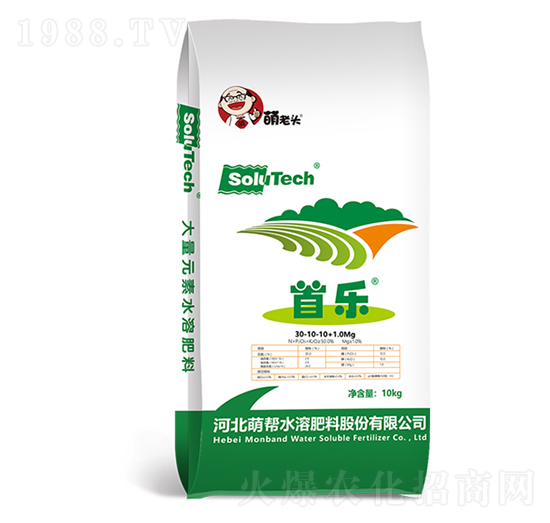 首樂(lè)水溶肥30-10-10+1.0Mg-萌幫