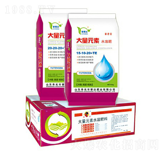 大量元素水溶肥15-10-20+TE-譽達肥業(yè)