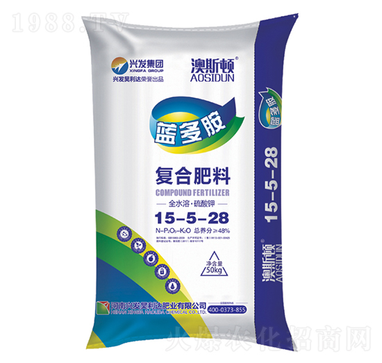 全水溶復(fù)合肥料15-5-28-藍(lán)多胺-興發(fā)昊利達(dá)