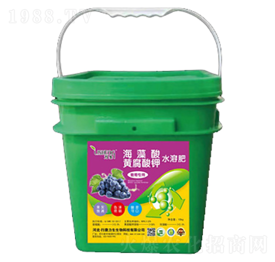 海藻酸黃腐酸鉀葡萄專(zhuān)用水溶肥-力生生物