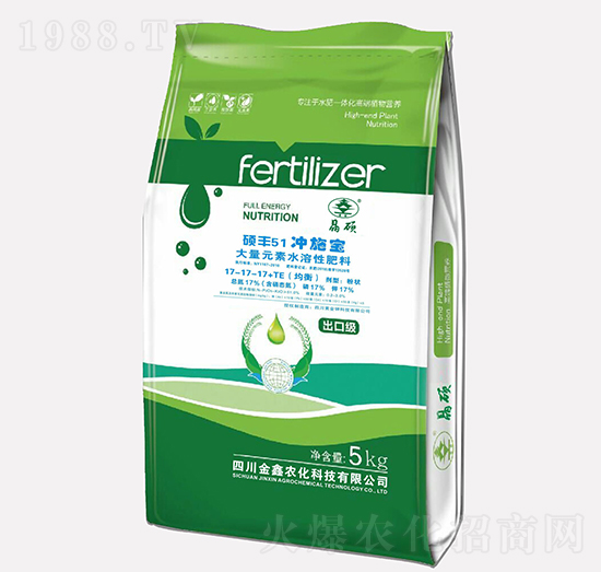 平衡型大量元素水溶肥17-17-17+TE-碩豐51-金鑫農(nóng)化
