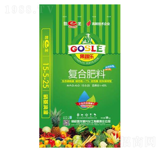 硝硫基復合肥料15-5-25-果蔬樂-凱龍化工