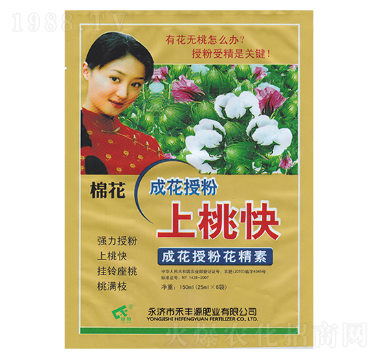 棉花成花授粉上桃快-禾豐源肥業(yè)