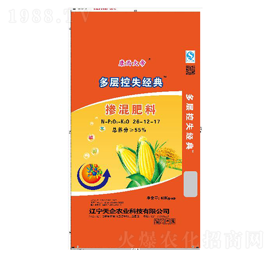 多層控失經典摻混肥料26-12-17-天企肥業(yè)