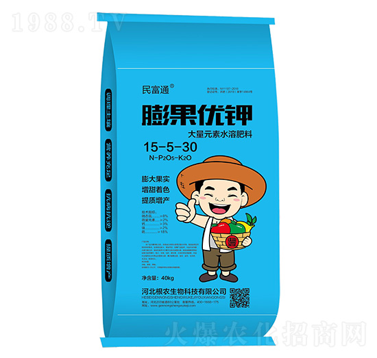 大量元素水溶肥料15-5-30-膨果優(yōu)鉀-民富通-根農生物