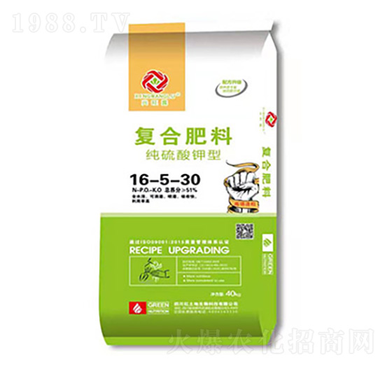 純硫酸鉀型復合肥料16-5-30-紅土地