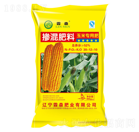 玉米專用摻混肥料30-12-10-霖森