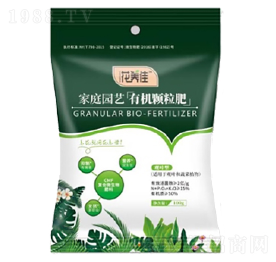 家庭園藝有機顆粒肥（綠袋）-花養(yǎng)佳-根力多