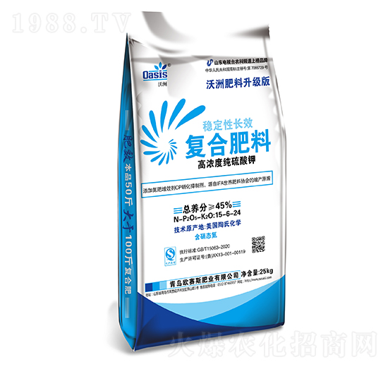 沃洲氨基寡糖素復(fù)合肥15-6-24-歐賽斯