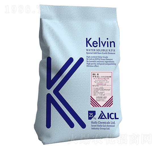 開(kāi)爾文稀土大量元素水溶肥10-7-40+Ca+Mg+TE-海法·伽