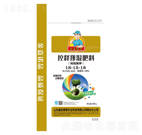 48%純硫酸鉀控釋摻混肥料18-12-18-盛世唐朝