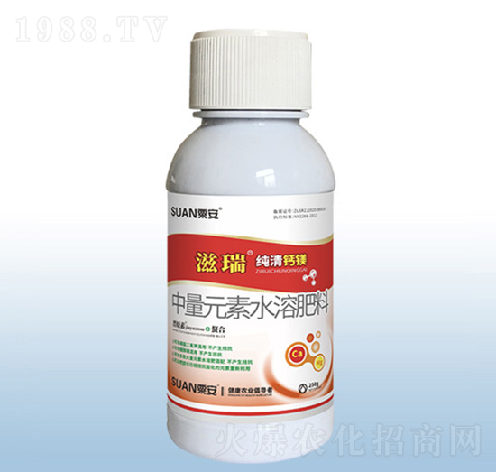 中量元素水溶肥料-滋瑞純清鈣鎂（250g）-粟安