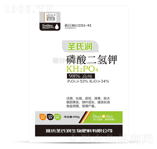 400g磷酸二氫鉀-圣氏潤(rùn)