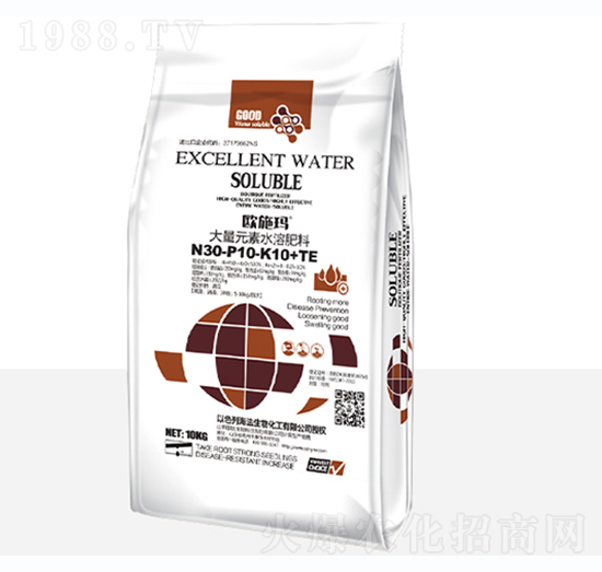 大量元素水溶肥30-10-10+TE-一撒寶來