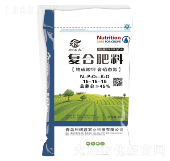 純硫酸鉀復合肥料15-15-15-利諾鑫