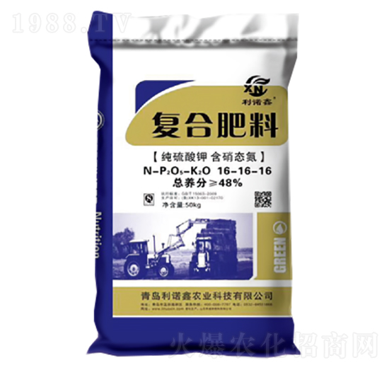 純硫酸鉀復(fù)合肥料16-16-16-利諾鑫