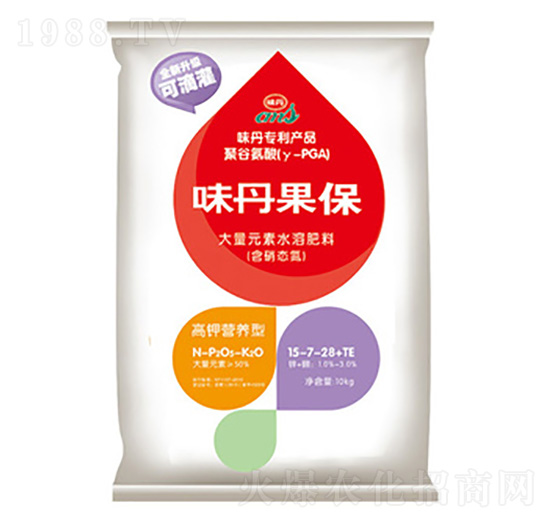 大量元素水溶肥15-7-28+TE-味丹果保-泓源生物