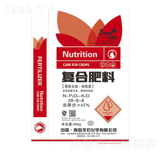 40kg復(fù)合肥料28-6-8-龍燈