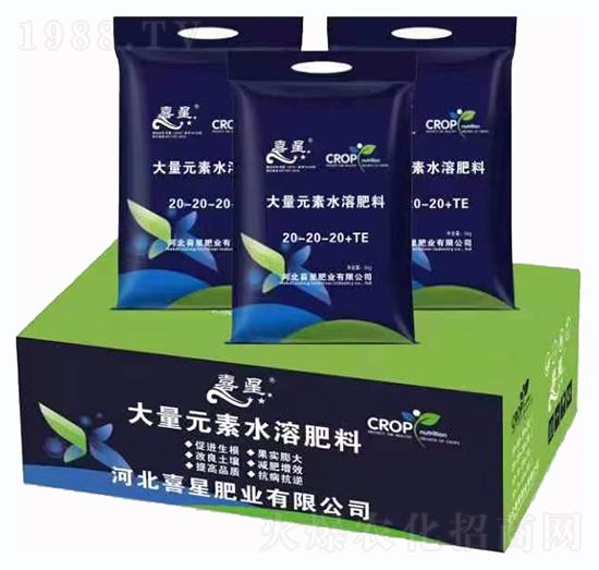 大量元素水溶肥20-20-20+TE-喜星肥業(yè)