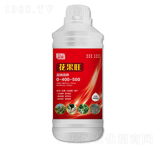 花果旺超磷高鉀水溶肥0-400-500-茗萊