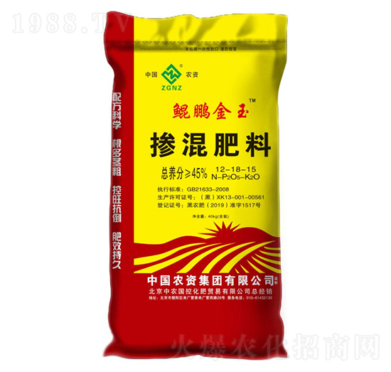 摻混肥料12-18-15-鯤鵬金玉-秀沃農業(yè)