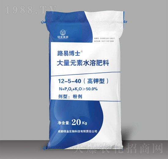 高鉀型大量元素水溶肥料12-5-40-路易博士-綠金高新