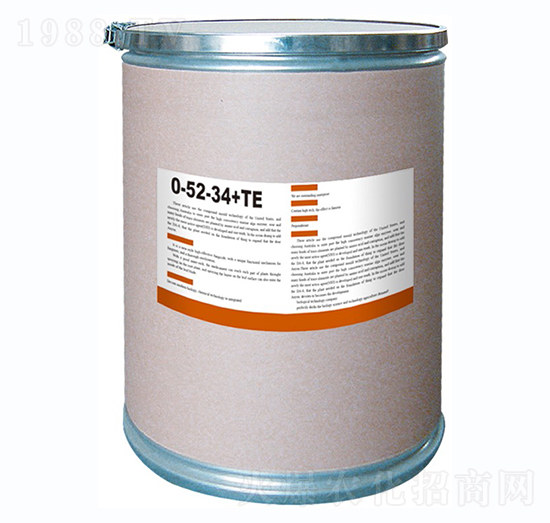 大量元素水溶肥0-52-34+TE-施佰高