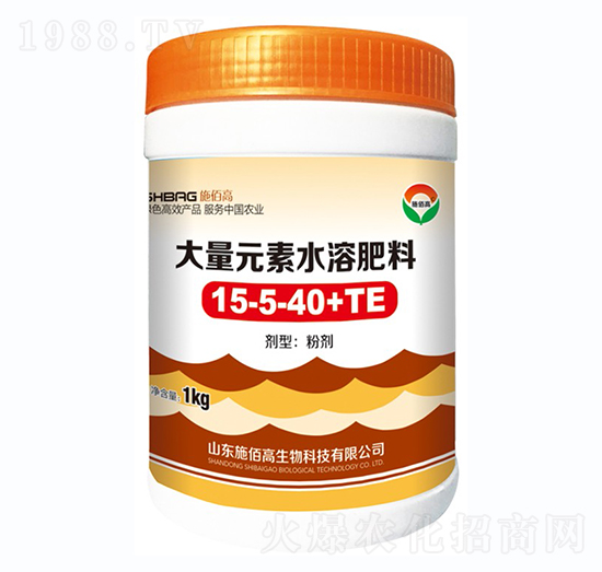 1kg大量元素水溶肥15-5-40+TE-施佰高