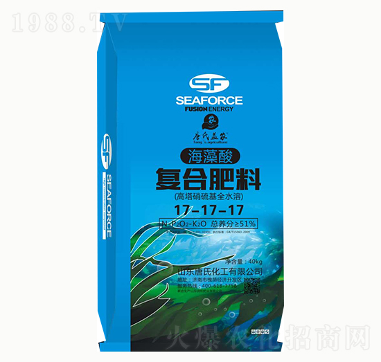 海藻酸復(fù)合肥料17-17-17-唐氏化工