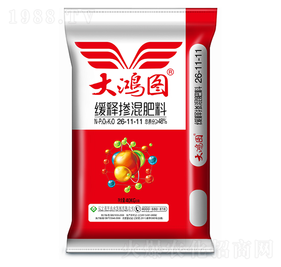 緩釋摻混肥料26-11-11-大鴻圖-嘉年農業(yè)