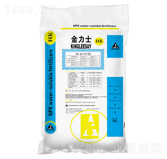 大量元素水溶肥料10-45-8+TE-金力士-歐文斯