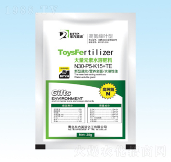 大量元素水溶肥料30-5-15+TE-東方英諾