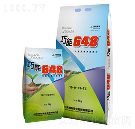 均衡營(yíng)養(yǎng)型大量元素水溶肥15-11-33+TE-巧能648-耕耘肥業(yè)
