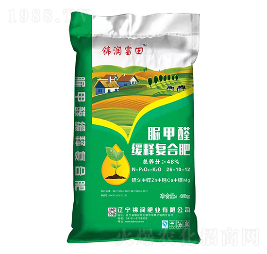 脲甲醛緩釋復(fù)合肥料26-10-12-錦潤(rùn)富田-錦潤(rùn)肥業(yè)