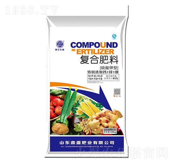 硫酸鉀型復(fù)合肥料15+15+15（藍(lán)）-鼎盛肥業(yè)