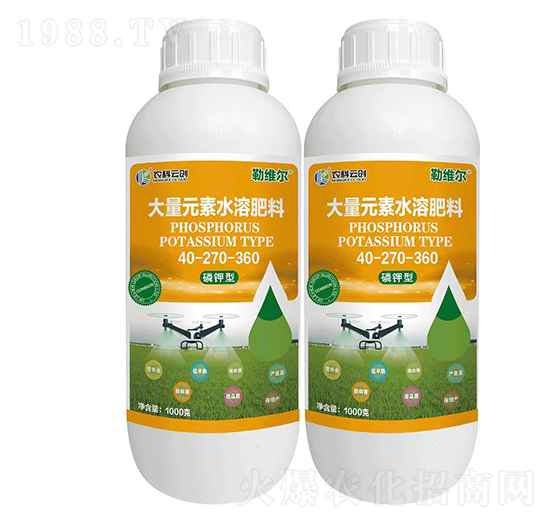 磷鉀型大量元素水溶肥40-270-360-勒維爾-農科云創(chuàng)