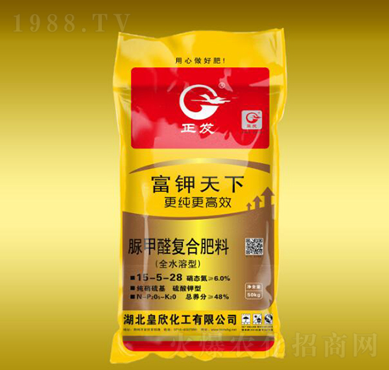 脲鉀醛復合肥15-5-28-富鉀天下-皇欣