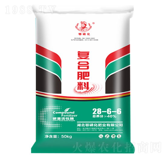 復合肥料28-6-6（碳基活性酶）-鄂磷化