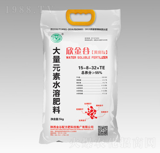 黃腐酸大量元素水溶肥料15-8-32+TE-欣金谷-金谷配方肥