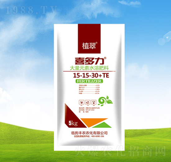大量元素水溶肥料15-15-30+TE-喜多力-豐農農化