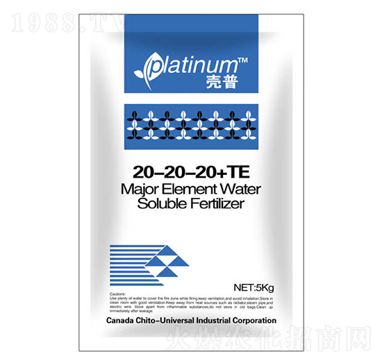 大量元素水溶肥料20-20-20+TE-殼普-康冉國(guó)際