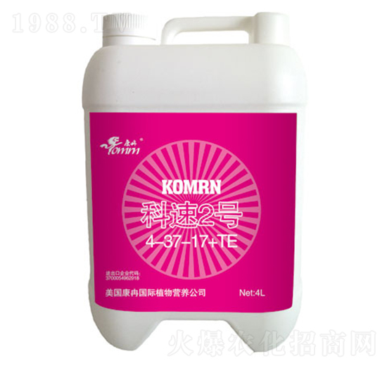 康冉水溶肥4-37-17+TE-科速2號(hào)-康冉國際