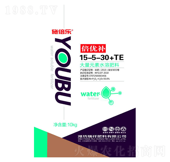 大量元素水溶肥料15-5-30+TE-瑞祥肥料