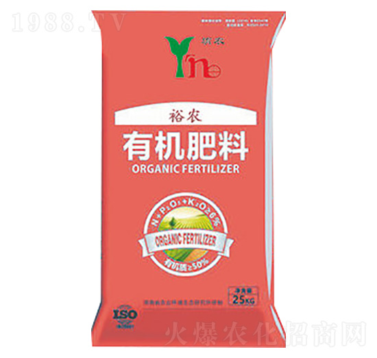 紅色包裝有機肥料-裕農生物