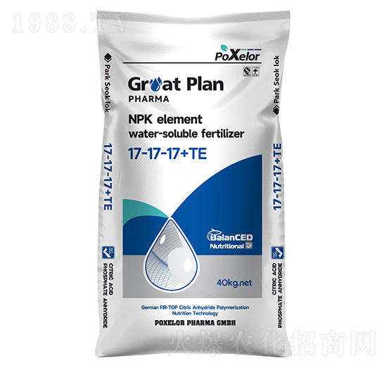 40kg����Ԫ��ˮ�ܷ���17-17-17+TE-�{����D-�����{(l��n)